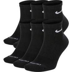 Men - Sportswear Garment Clothing Nike Everyday Plus Cushioned Training Ankle Socks 6-pack Unisex - Black/White