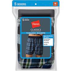 Assorted 5-Pack Woven Cotton Boxers