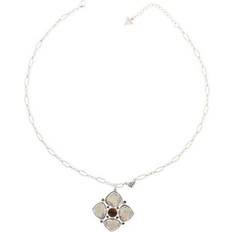 Guess Necklace - Silver/Transparent/Brown