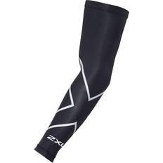 Men - Sportswear Garment Arm & Leg Warmers 2XU Compression Arm Guard (Single) - Black/Silver