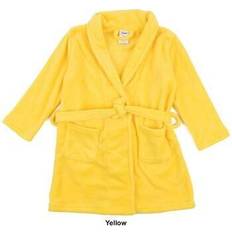 Leveret Kid's Shawl Collar Fleece Robe - Yellow