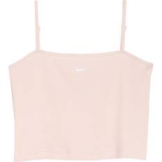 Nike Women's Sportswear Essential Ribbed Crop Top - Atmosphere/White