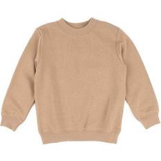 Leveret Neutral Solid Color Pullover Sweatshirt - Beige (29415190102090)