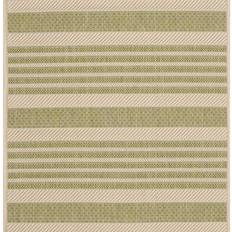 Safavieh Courtyard Collection Green, Beige 96x132"