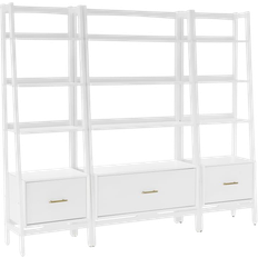 Retractable Drawer Shelves Crosley Furniture Landon Book Shelf 70.5"