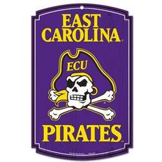 WinCraft ECU Pirates Logo Wood Sign Board