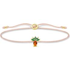 Oransje Armbånd Thomas Sabo Sterling Plated Pineapple Bracelet LS129-472-7-L20V