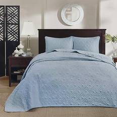 Madison Park Quebec Bedspread Blue (228.6x172.72)