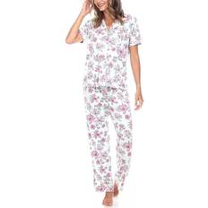White Orchid Women's Butter Knit Holiday Cardinal Pajama Set, 2
