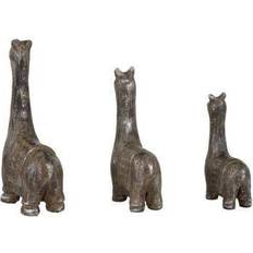 Litton Lane Black Metal Eclectic Llama Sculpture Set of 3 Figurine 3