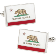 Cufflinks Inc California State Flag Cufflinks - Silver/Multicoloured