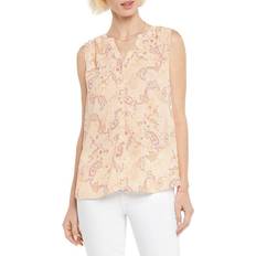 NYDJ Sleeveless Pleat Back Blouse - Bpaisley