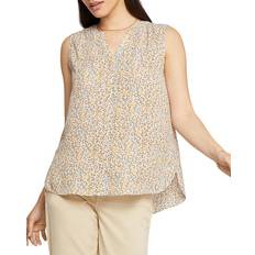 NYDJ Sleeveless Pleat Back Blouse - Sand Cat