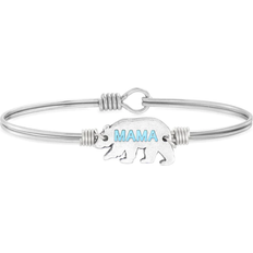 Luca + Danni Mama Bear Bangle Bracelet - Silver/Blue