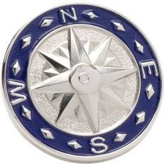 Cufflinks Inc Compass Lapel Pin - Silver/Blue