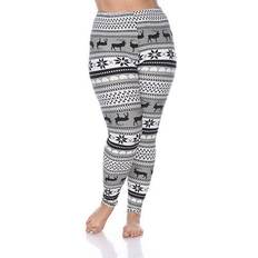 White Mark Plus Print Leggings