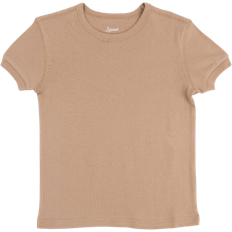 Leveret Kid's Short Sleeve Cotton T-shirt Neutrals - Beige (28988353249354)