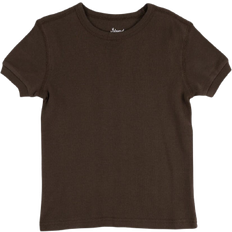 Leveret Kid's Short Sleeve Cotton T-shirt Neutrals - Brown (28988355444810)