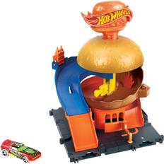 Hot Wheels Play Set Hot Wheels City Burger Blitz 8 Pieces
