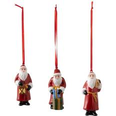 Weihnachtsdekorationen reduziert Villeroy & Boch Nostalgic Ornaments Set Santa Claus, 8 x 3.5 cm Weihnachtsbaumschmuck