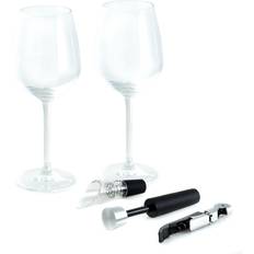 Black wine glasses Bey-Berk 5-Piece Crystal Wine Set Black Black 10in Wine Glass