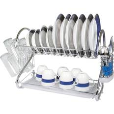 Better Chef 2-Tier 16 in. Chrome Plated Dish Rack in Copper