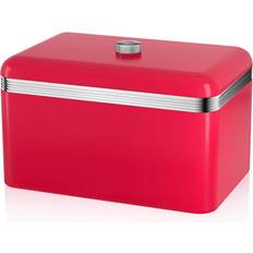 Red Bread Baskets Swan Retro Bread Bin Red Bread Basket