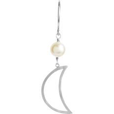 Stine A Bella Moon Earring - Silver/Pearl