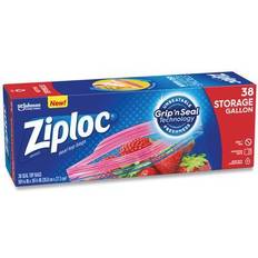 Plastic Plastic Bags & Foil Ziploc Double Zipper Ziplock Bag 38 1gal