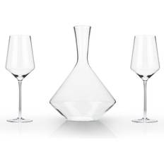 Viski - 3-Piece Angled Crystal Bordeaux Set