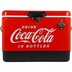 Outdoor beverage cooler Koolatron Coca-Cola Ice Chest Beverage Cooler with Bottle Opener