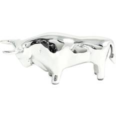 Bey-Berk Chrome Plated Bull Paperweight