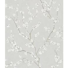 Wallpaper RoomMates RMK11270WP Grey Cherry Blossom Peel & Stick Wallpaper