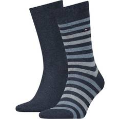 Tommy Hilfiger Herren Socken Tommy Hilfiger Men's TH Duo Stripe Sock 2P, (Black 200) 9-11 (Pack of 2)