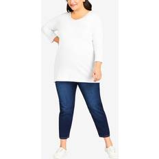 Avenue Women Jeans Avenue Plus Average Butter Denim Pull-On Jeans