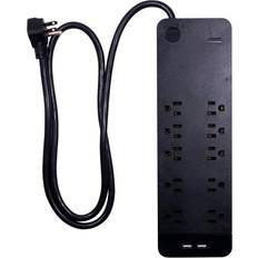 Livewire Power Strip and Surge Protection With 10' Cord