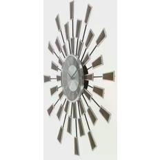 Litton Lane Brown Modern Abstract Wall Clock Wall Clock 3"