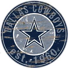 Fan Creations Dallas Cowboys Round Distressed Sign Board