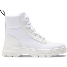Synthetic Lace Boots Dr. Martens Combs - White