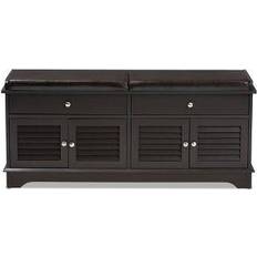 Baxton Studio Leo Storage Bench 47.4x20.7"