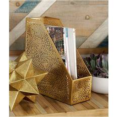 Newspaper Racks CosmoLiving by Cosmopolitan COSMO BY COSMOPOLITAN Gold Modern Magazine Holder GOLD Newspaper Rack