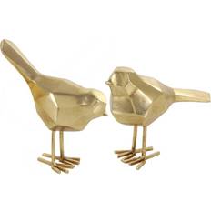 CosmoLiving by Cosmopolitan Gold Modern Bird Sculpture Set Michaels Gold Figurine