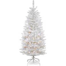 National Tree Company 4.5-ft. Pre-Lit Kingswood White Fir Pencil Artificial Christmas Christmas Tree