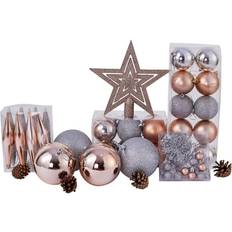 BIGTREE 53 Piece Christmas Ball Glitter Christmas Tree Ornament 53