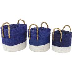 Blue Seagrass Coastal Storage Set By Ivory And Iris Michaels Blue