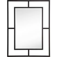 Black Wall Mirrors James Martin 105M30MBK Boston 30" Rectangular Matte Wall Mirror