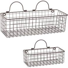 Design Imports Wire Wall Set of 2 Basket