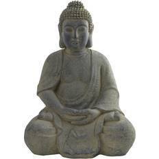 Nearly Natural Indoor/Outdoor Buddha Statue, Gray
