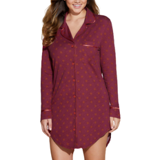 Cosabella Printed Nightshirt - Diamond Deep Ruby/Sahara