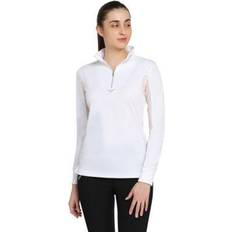 White - Women Base Layers TuffRider Ventilated Ladies L/S Shirt